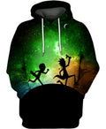 RICk and MoRTy GalAXy Unisex Size Hoodie CH - L