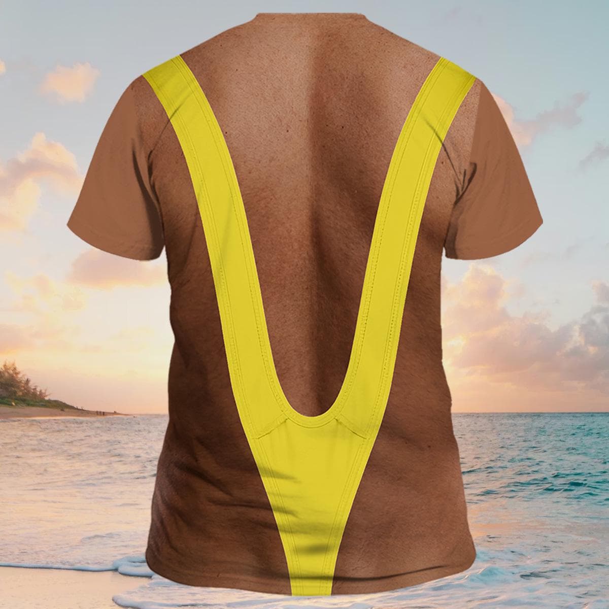 Funny Costume T-Shirt for Men Women, hg  3D Printing Hairy Chest Graphic Tee, HG Novelty Gag Gift Shirt for Men, Party Outfit