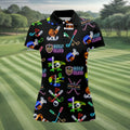 Neon Golf Clubs Womens Golf Polo Shirt  Ladies Golf Shirt HG s  Womens Golf Wear