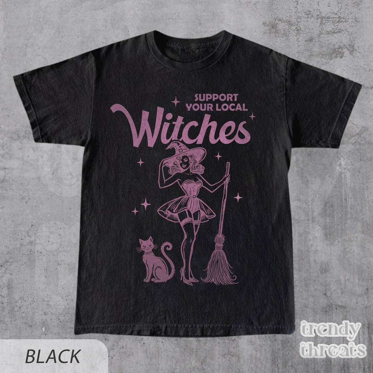 Funny Witch Shirt, Support Your Local Witches Shirt, Funny Halloween Graphic Tee, Witch T Shirt, Halloween Party Top, Gift For Her NNA