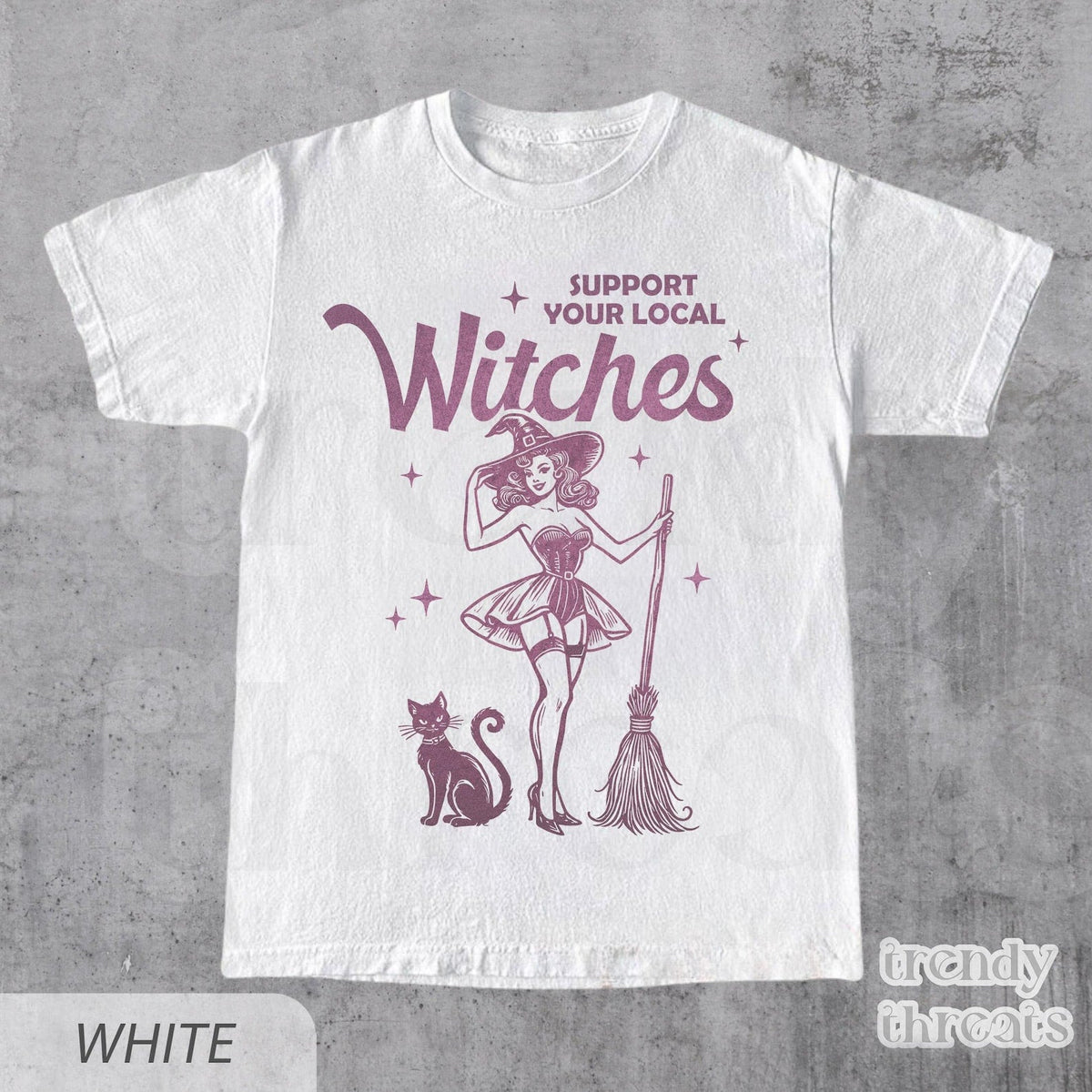 Funny Witch Shirt, Support Your Local Witches Shirt, Funny Halloween Graphic Tee, Witch T Shirt, Halloween Party Top, Gift For Her NNA