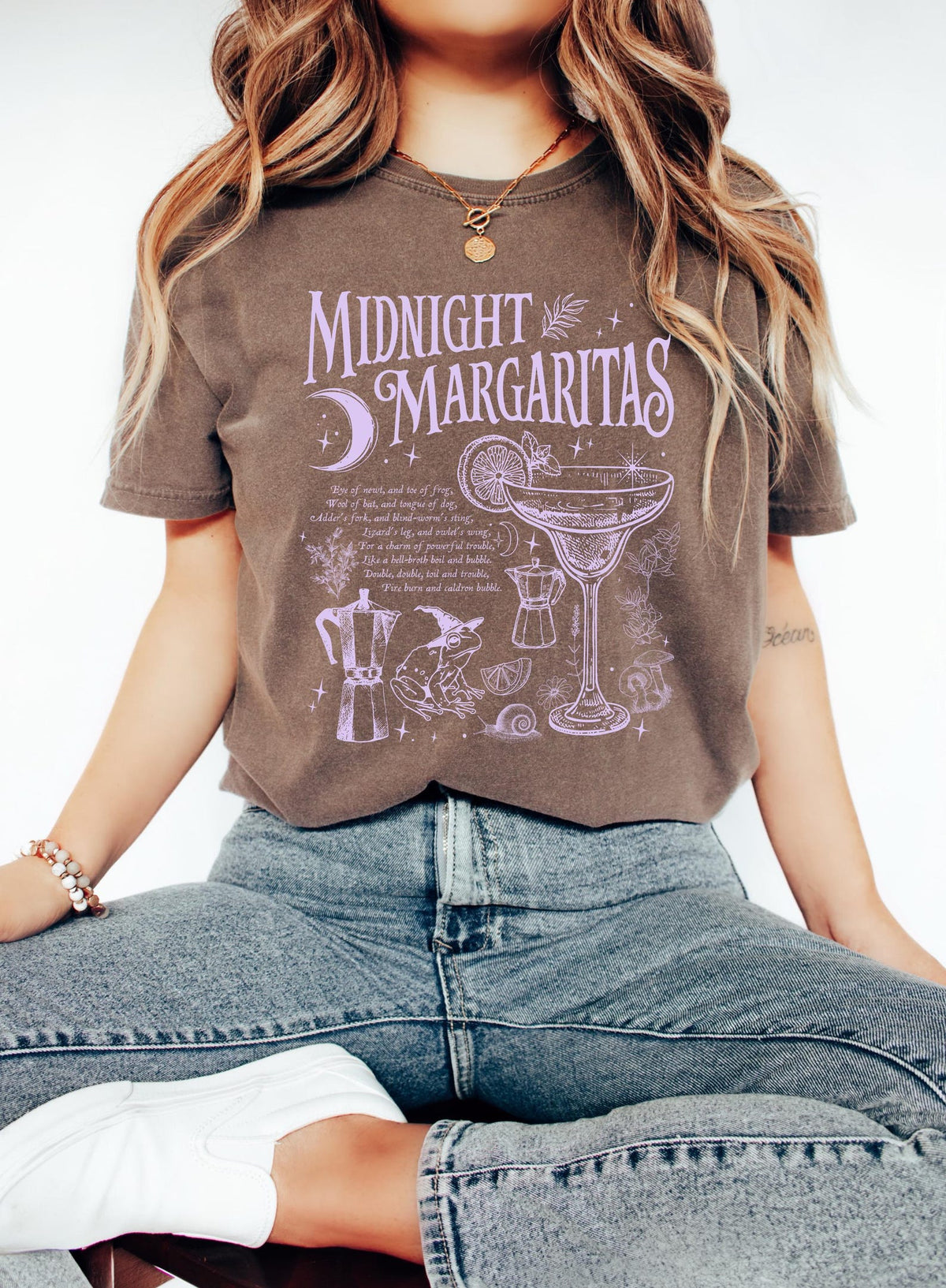 Midnight Margaritas Comfort Colors Shirt, Salt Rosemary Lavender Love Shirt, Witchy Tee, Margarita Halloween Shirt, Practical Magic Shirt NNA
