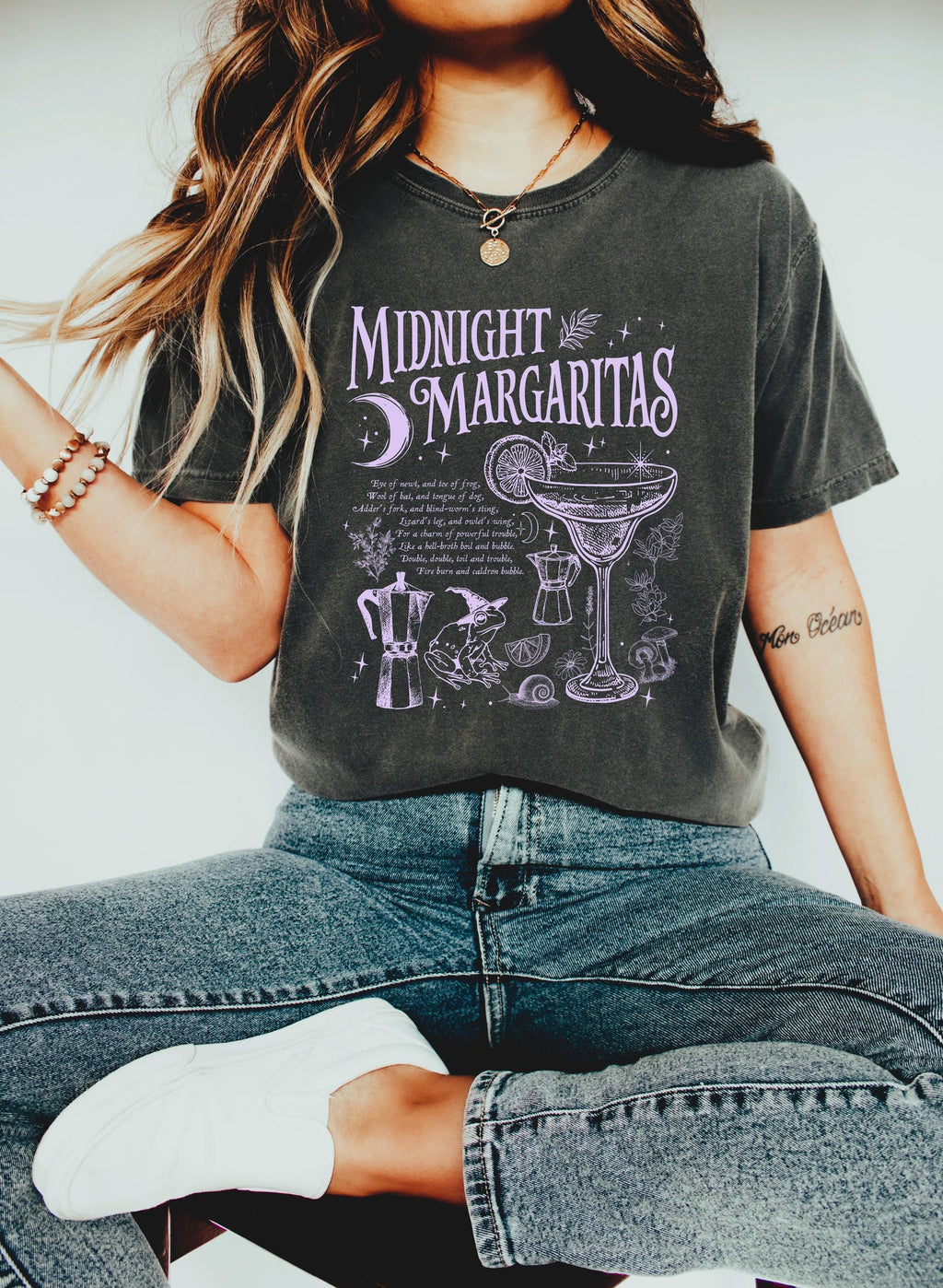 Midnight Margaritas Comfort Colors Shirt, Salt Rosemary Lavender Love Shirt, Witchy Tee, Margarita Halloween Shirt, Practical Magic Shirt NNA