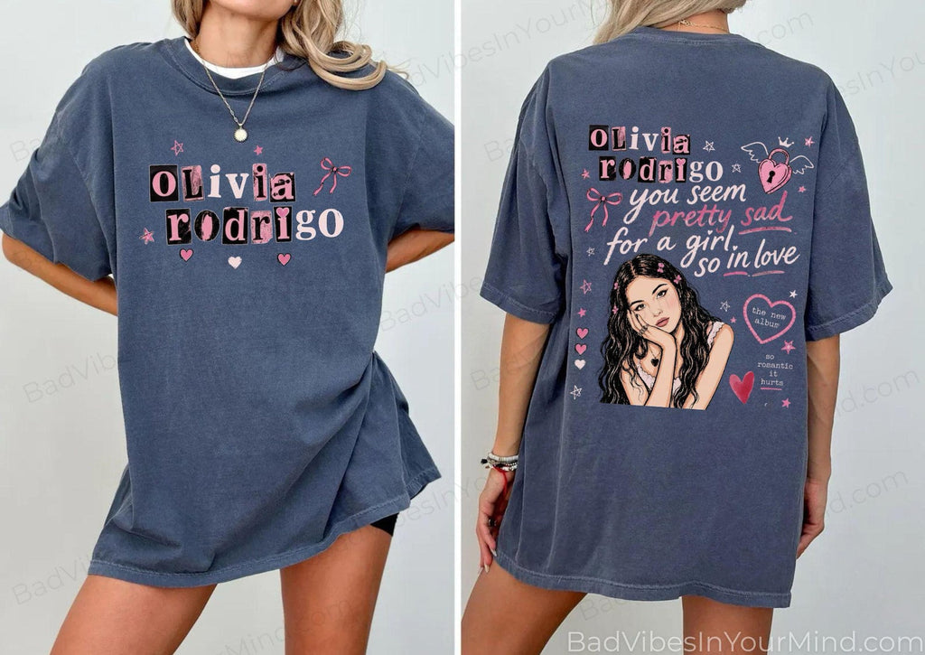 ou Seem Pretty Sad Wash Shirt  Olivia Rodrigo Comfort Color Shirt  The Unraveled Tour 2026 T-Shirt NNA