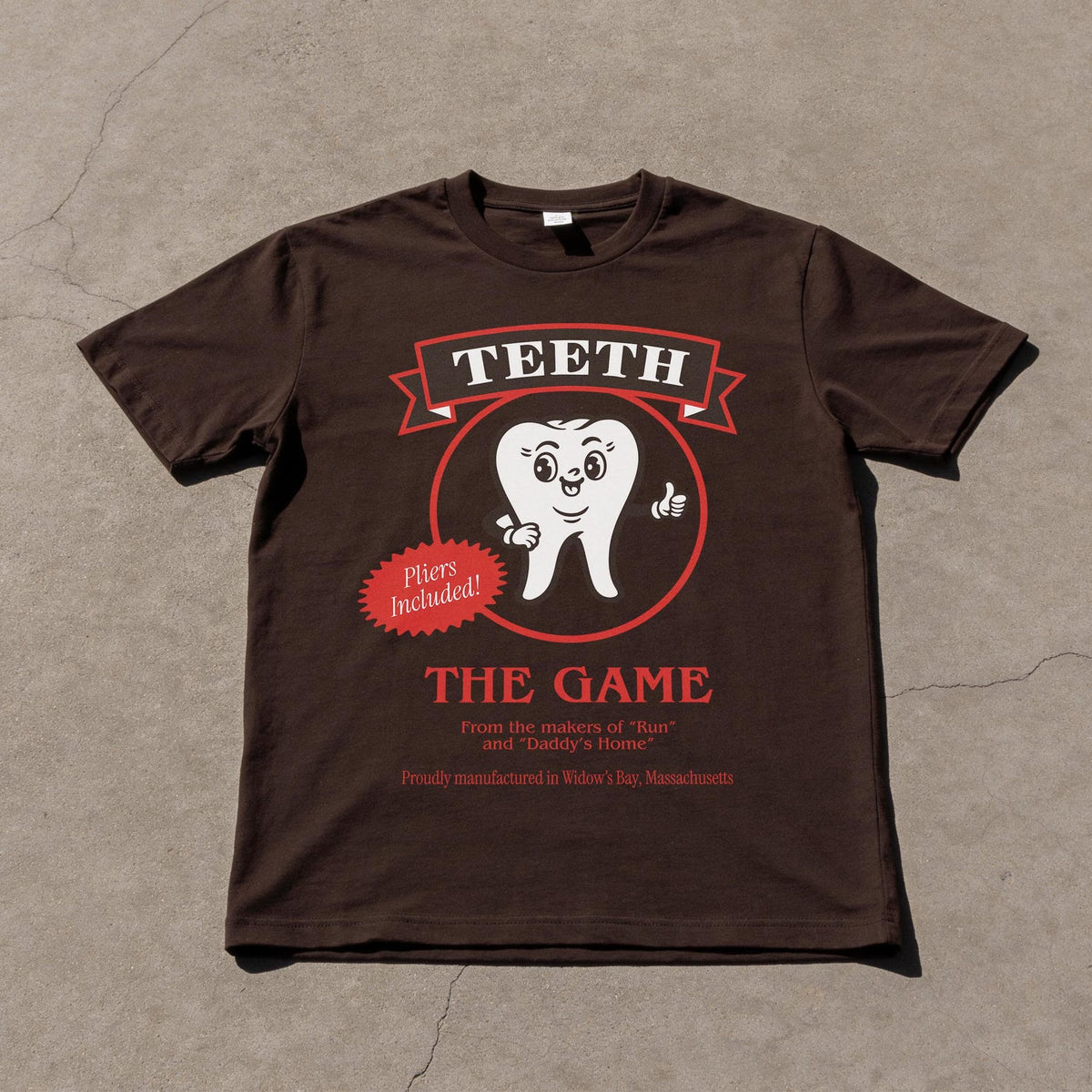 Teeth Widow's Board Game T-Shirt, Funny Bay TV Graphic Tee NNA