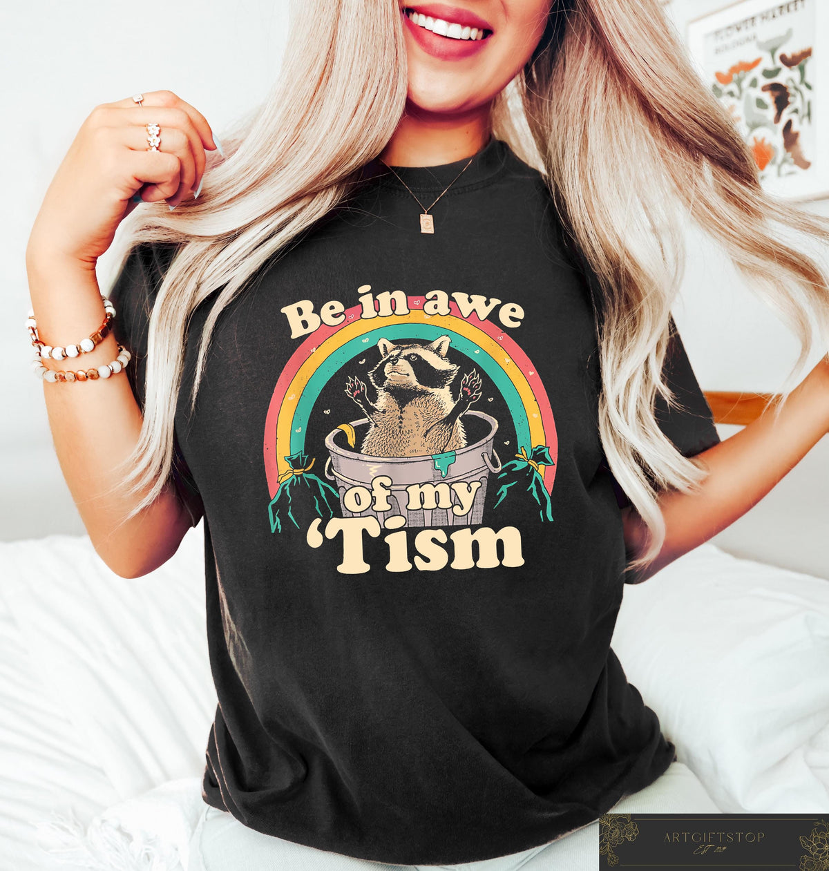 Be In Awe Of My 'Tism Funny T-Shirt HG Funny Mom Autism SweatShirt HG Meme Autistic Opossum Shirt HG Autism Awareness Gift  Funny Meme Crewneck