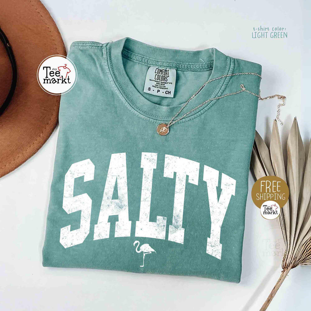 Salty Shirt Comfort ColorsÂ® Summer T-Shirt  Beach Shirt  Trendy Beach Shirt  Summer Tee  Vacation Shirt - Cute Summer Outfits For Women NNA