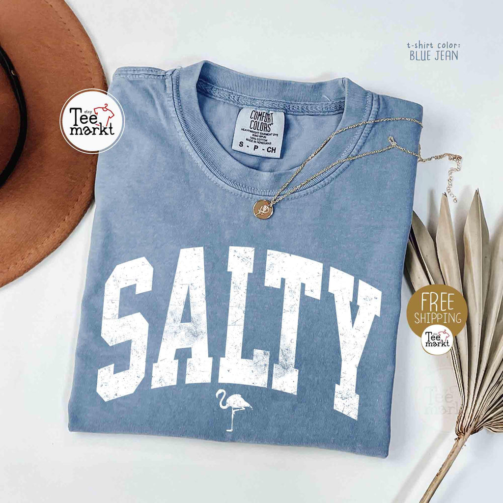 Salty Shirt Comfort ColorsÂ® Summer T-Shirt  Beach Shirt  Trendy Beach Shirt  Summer Tee  Vacation Shirt - Cute Summer Outfits For Women NNA