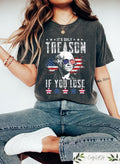 TT Funny 4th Of July Shirt  George Washington T-shirt  Its Only Treason If You Lose Tee  Independence Day Gift  Red White And Blue Crewneck NNA