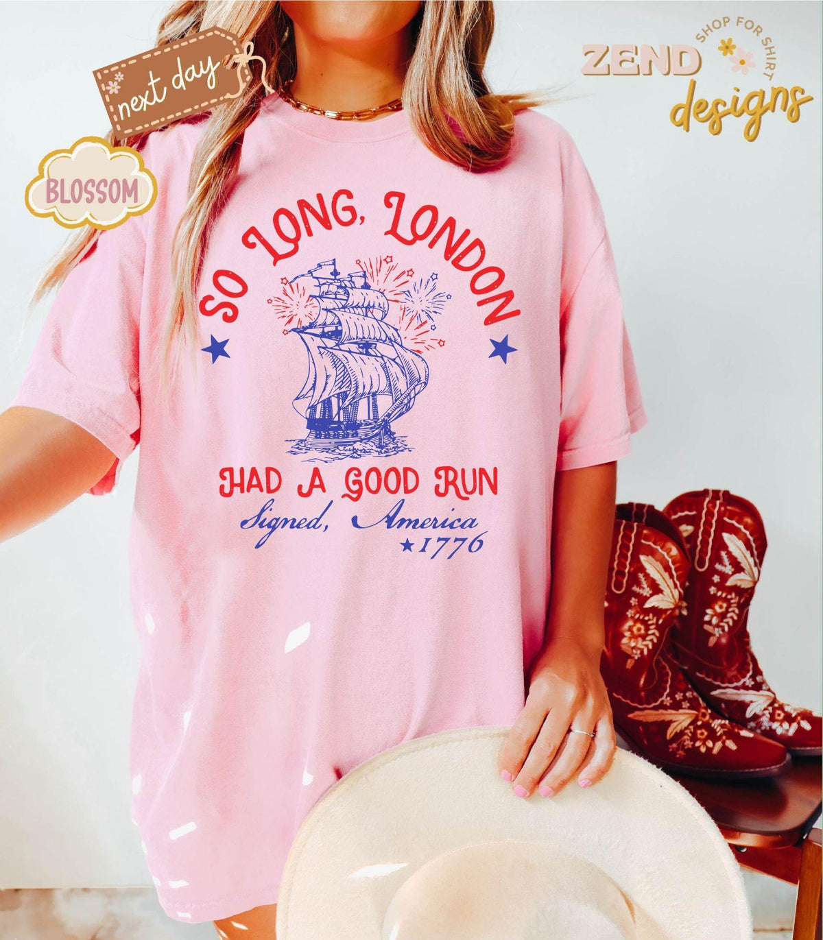 TT Comfort ColorsÂ® So Long London Had A Good Run  Funny 4th Of July Shirt  Patriotic Shirt  Fourth Of July Shirt  Trendy July 4th Shirt  Gift NNA