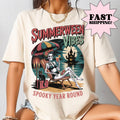 Comfort Colors Halloween Shirt Summerween Shirt Spooky Shirt Gothic Fall Halloween Costume Cat Tee Cute Ghost Shirt Halloween Gift NNA