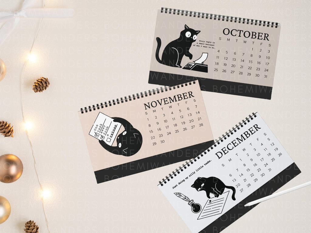2027 Office Cat Desk Calendar • Funny Cat Calendar for Work • Work Bestie Gift • Humorous Cat Office Decor For Cat Lovers