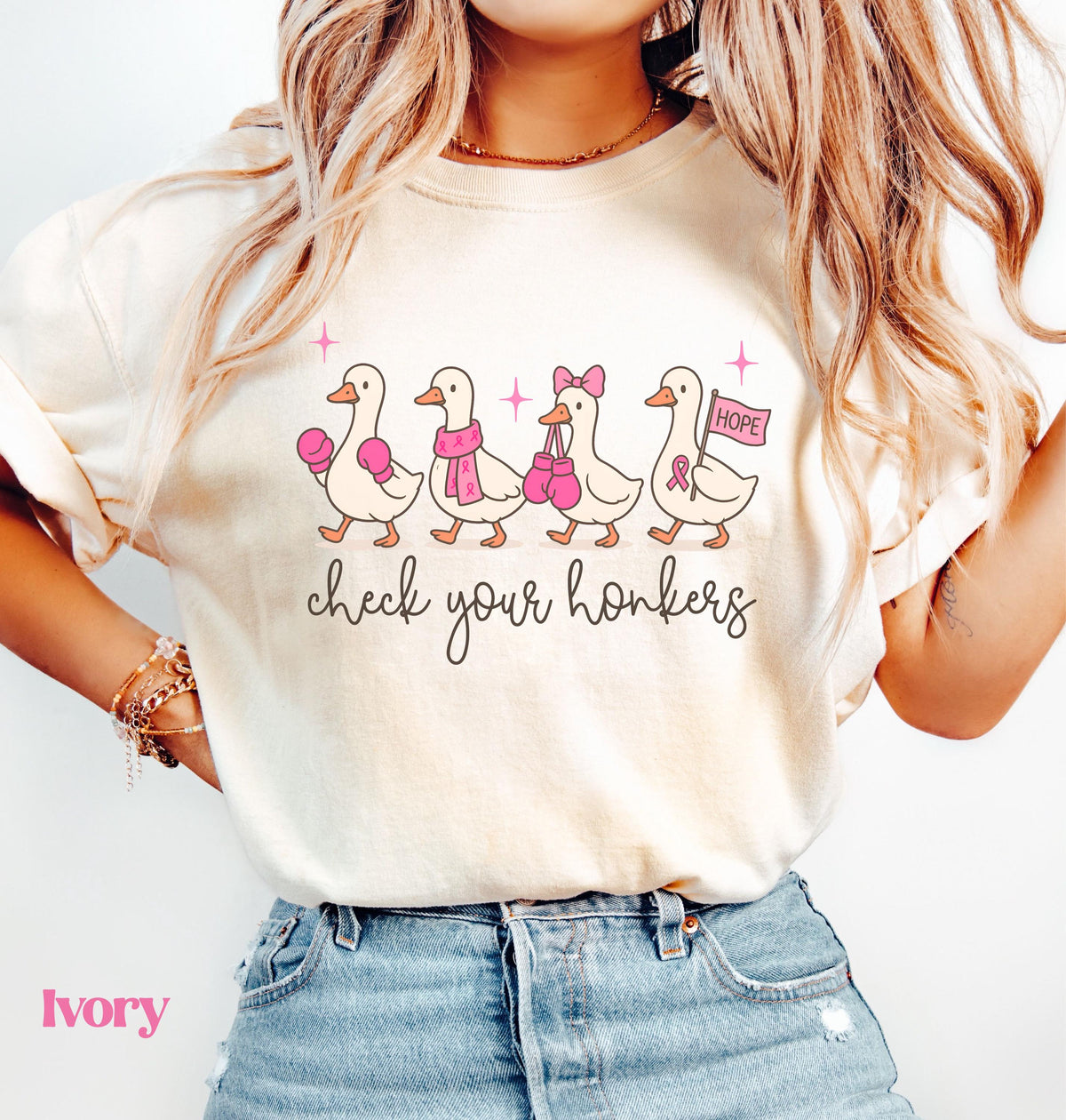 Funny Goose Breast Cancer Shirt HGFor Women  Breast Cancer Support TShirt HG Breast Cancer Warrior Gift  Breast Cancer Awareness Month Tee