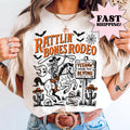 Comfort Colors Halloween Shirt Skeleton Shirt Western Shirt Funny Halloween Tshirt Haunted Tee Pumpkin Shirt  Fall Spooky Rodeo Tee NNA