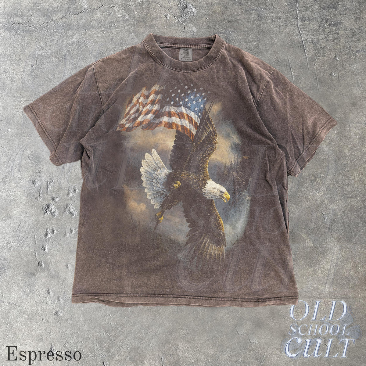 TT Bald Eagle Vintage 90s Graphic Style Comfort ColorsÂ® Tshirt  Retro American Flag Faded T-Shirt  Nature Y2k Streetwear  Patriotic USA Shirt NNA
