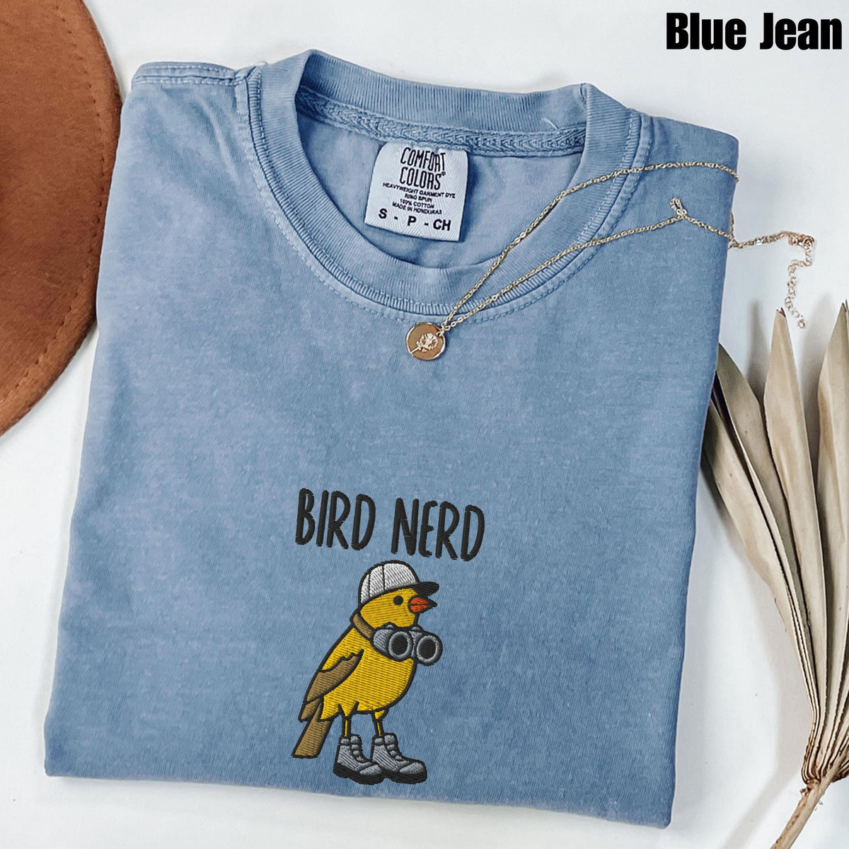 Embroidered Bird Nerd T-Shirt  Funny Bird Watcher Shirt  Bird Lover Gift Tee  Twitcher Nature Shirt  Backyard Bird Tee NNA