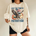 TT I Put The Tism In Patriotism Shirt  Funny American Flag T-Shirt  Bald Eagle Graphic Tee  4th of July Humor Shirt  USA Patriotic Gift Top NNA