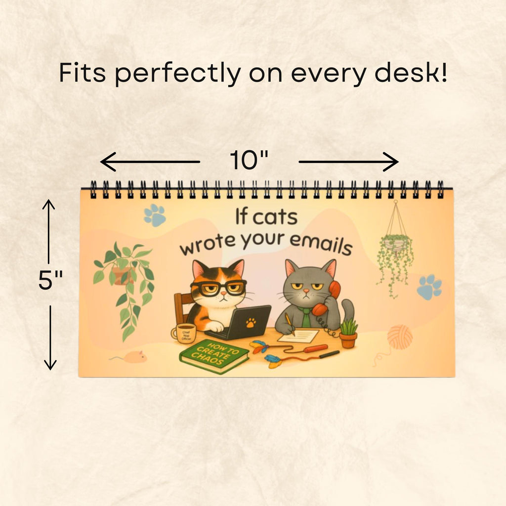 Funny Cat Desk Calendar 2027: Sarcastic Demotivational Office Gift