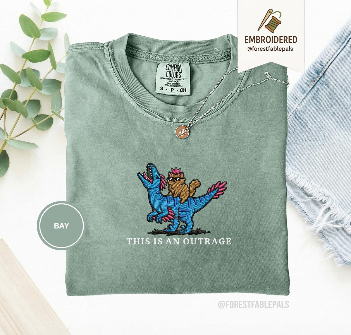 Embroidered Princess Donut and Mongo Shirt  Dungeon Crawler Carl Tee Fantasy Book Reader Geeky Cat Lover Tshirt Donu Mongo Bookish Merch NNA