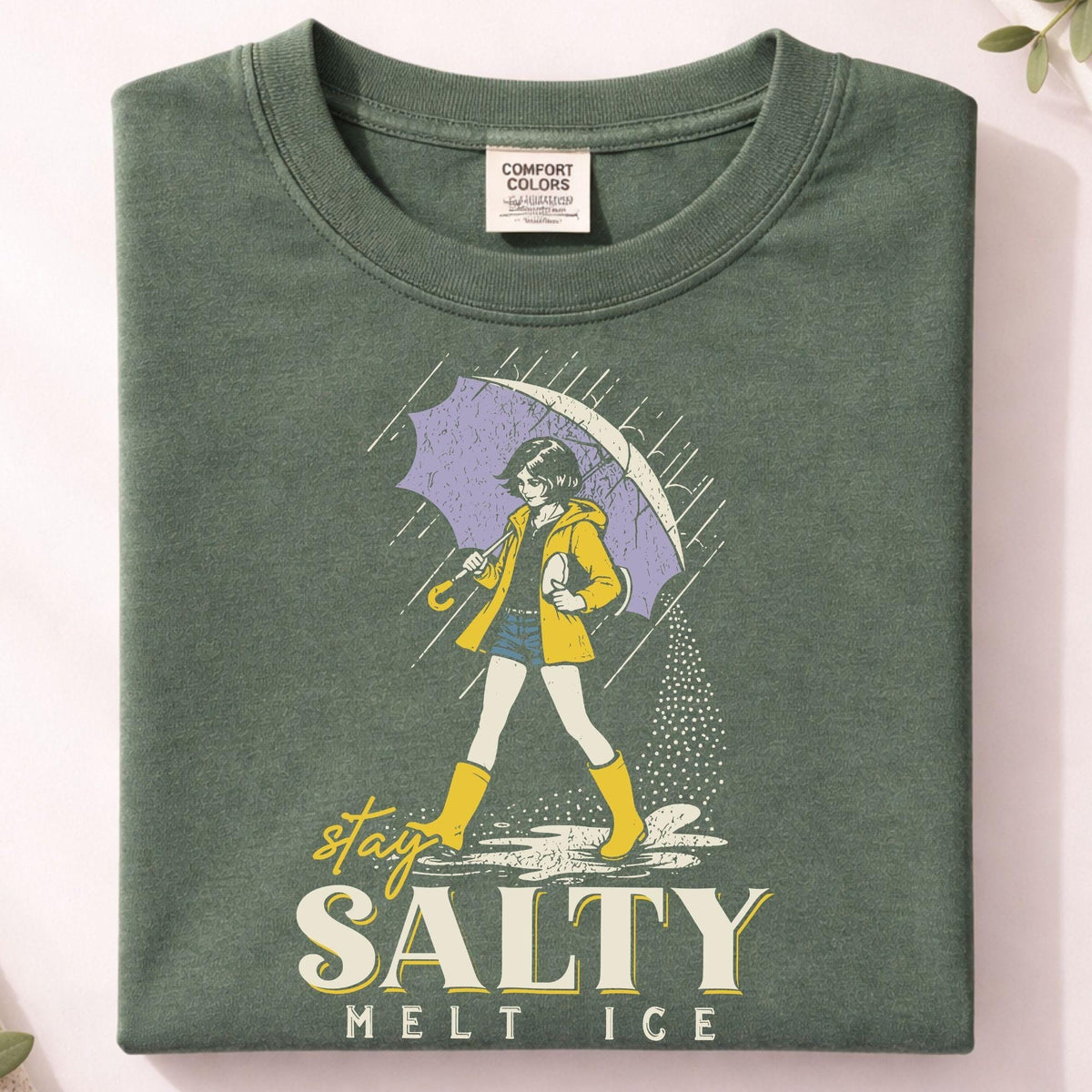 Comfort Colors No Ice Shirt  Stay Salty Melt ICE  Pro Immigration  Abolish ICE TShirt  Anti ICE Political Shirt  Social Justice Shirt NNA