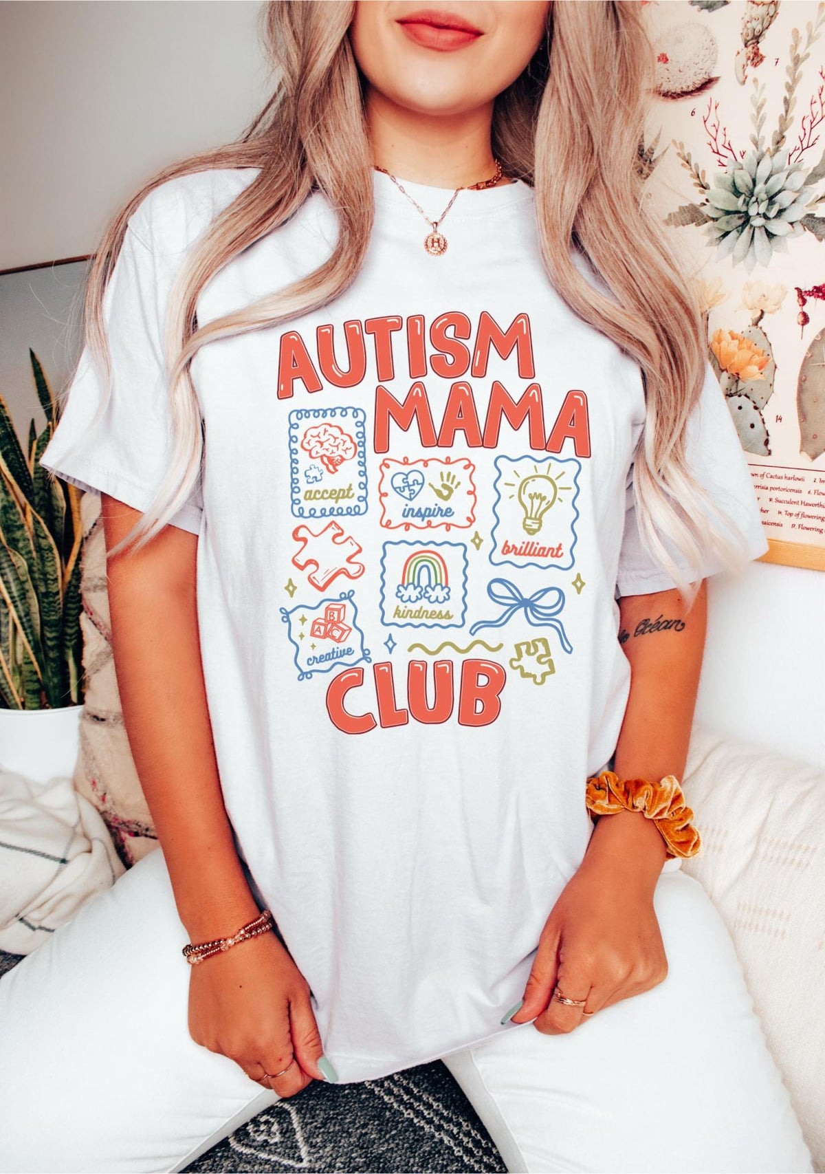 Comfort Colors Autism Mama Club Shirt HG Autism Awareness Shirt HG Autistic Puzzle Tee  Autism Mom Life  Neurodiversity Mothers Day Cool Gift