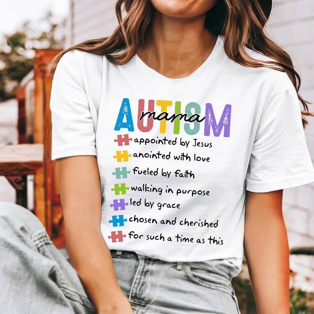 Christian Autism Mama Shirt HG Womens Autism Shirt HG Autism Mom Gift  Autism Awareness Tee