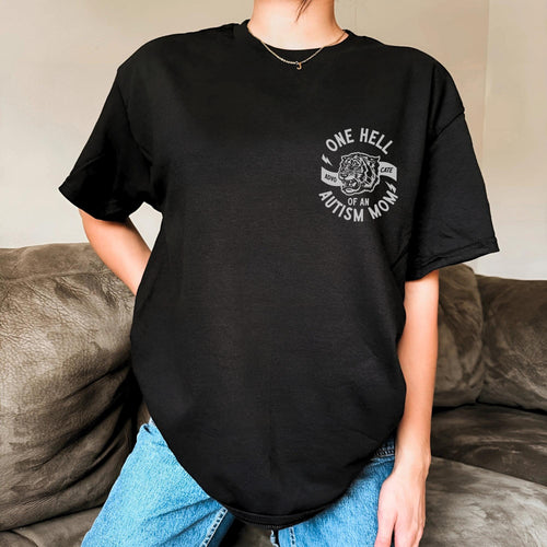 Autism Mom Graphic Tee T-Shirt HGfor Women  trendy  autism mama  autism mom  mother  autistic  special needs