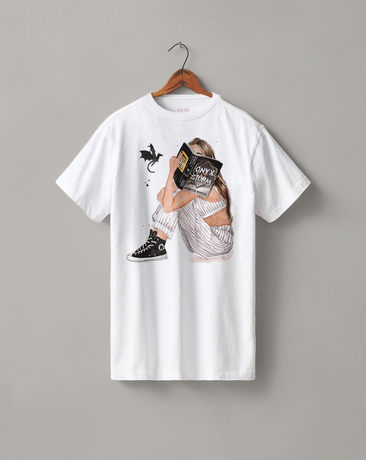Onyx Storm book heavyweight t-shirt NNA
