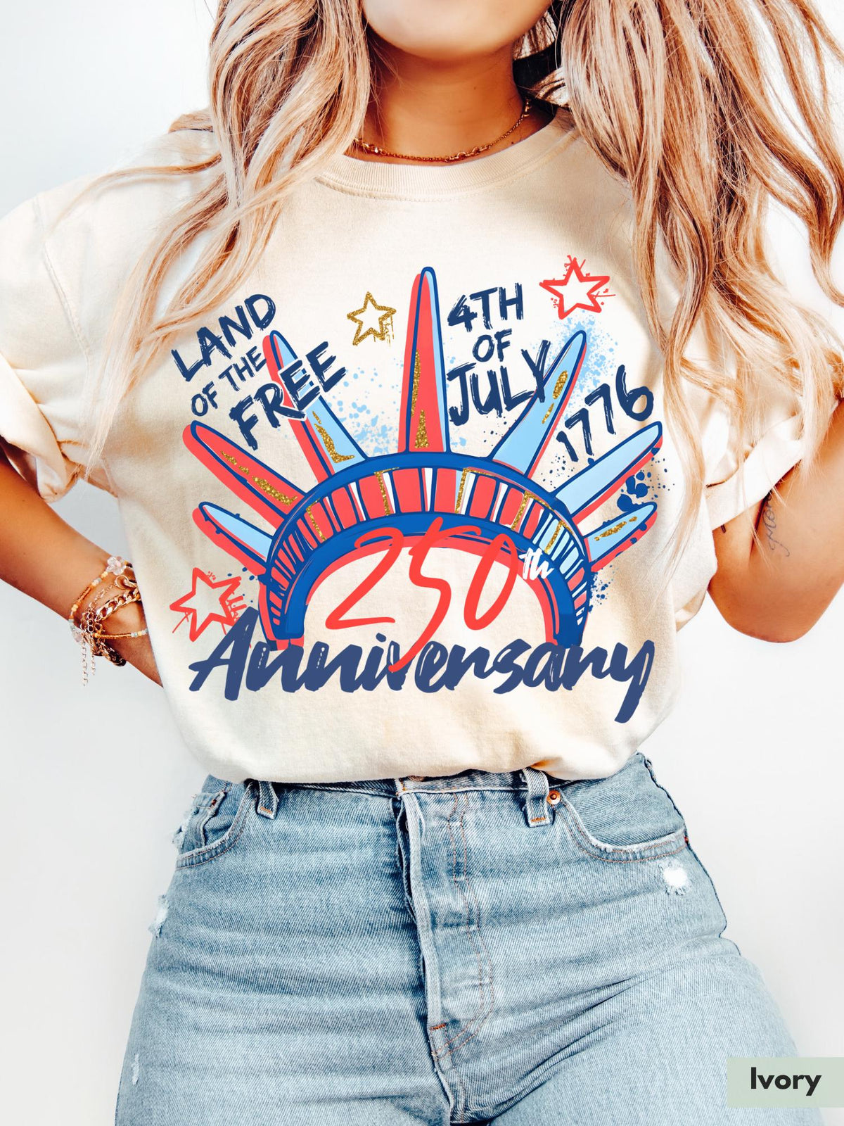 TT Comfort ColorsÂ® 250th Anniversary Shirt for 4th of July TShirt for Independence Day Tee NNA
