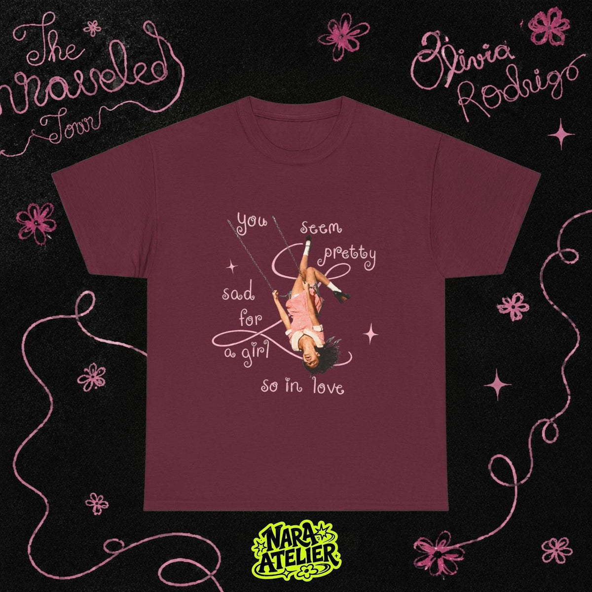 Olivia Rodrigo Shirt  You Seem Pretty Sad Tee  Olivia New Album Shirt  Unraveled Tour Tee  The Unraveled Tour 2026 NNA