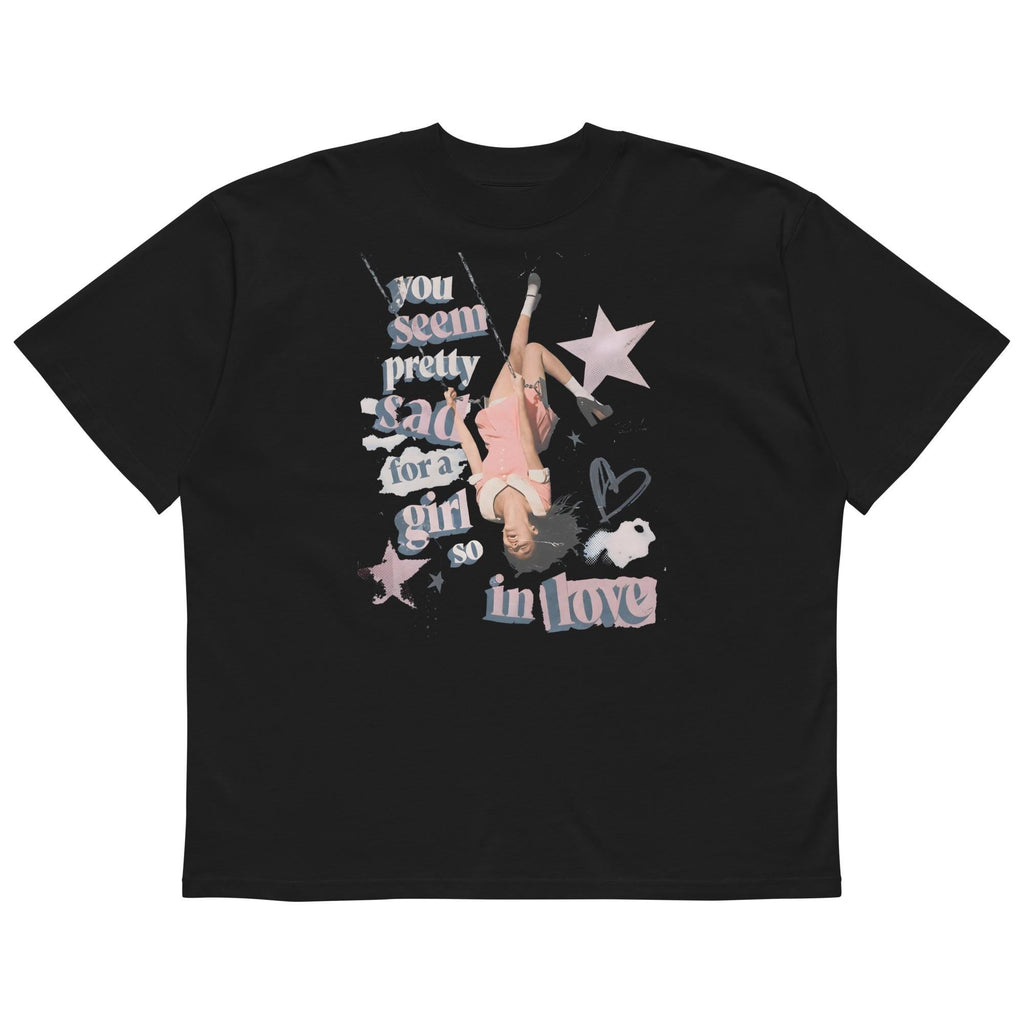 Olivia Rodrigo Pretty Sad Shirt | Unisex Organic Oversized High Neck T-shirt | Y2K Pop Star Graphic Top | Girly Fan Gift NNA