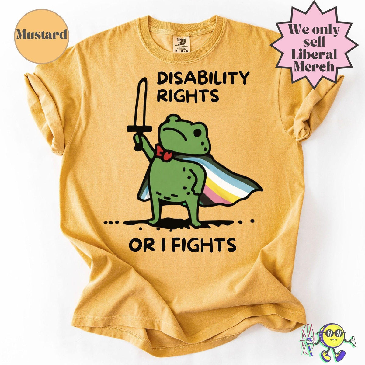 Disability Rights or I fights Huzzah Frog Meme Funny Neurodiversity shirt  Autism Awareness  Disability Rights  Autism Pride Support Ally Te HG