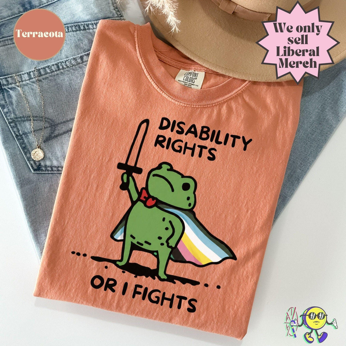 Disability Rights or I fights Huzzah Frog Meme Funny Neurodiversity shirt  Autism Awareness  Disability Rights  Autism Pride Support Ally Te HG