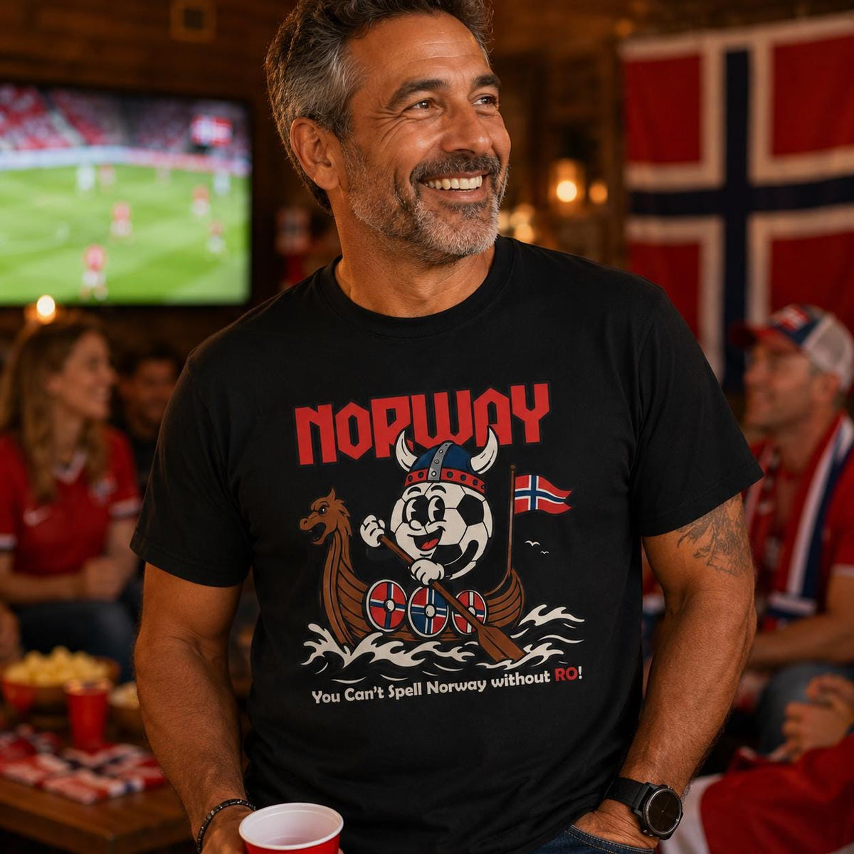 NORWAY Row Soccer HFN T-shirt | Football Fan Tee I Norway Rowing