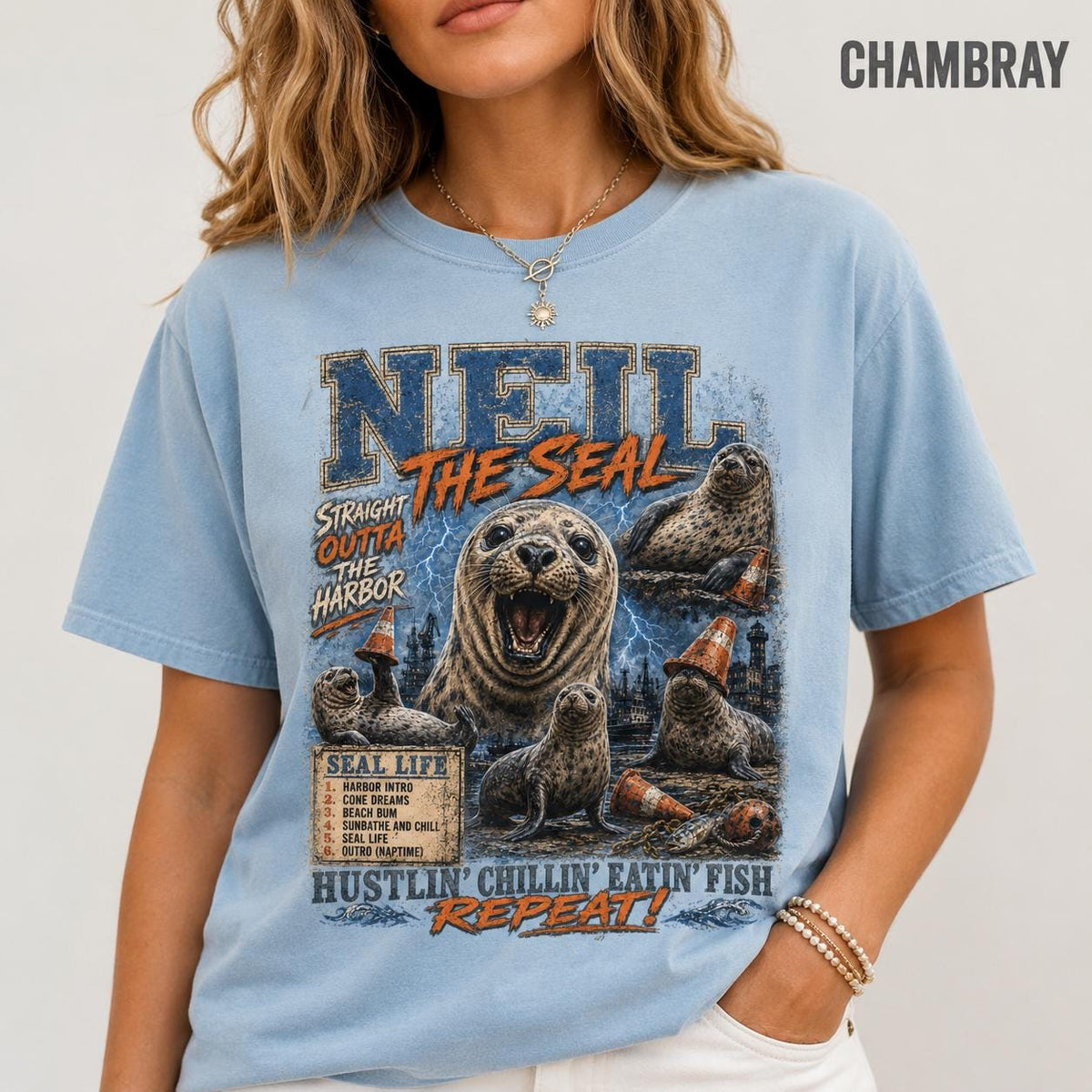 Comfort Colors Neil the Seal HFN Shirt Funny Elephant Seal Graphic Tee Tasmania Wildlife Shirt Marine Life Souvenir Gift