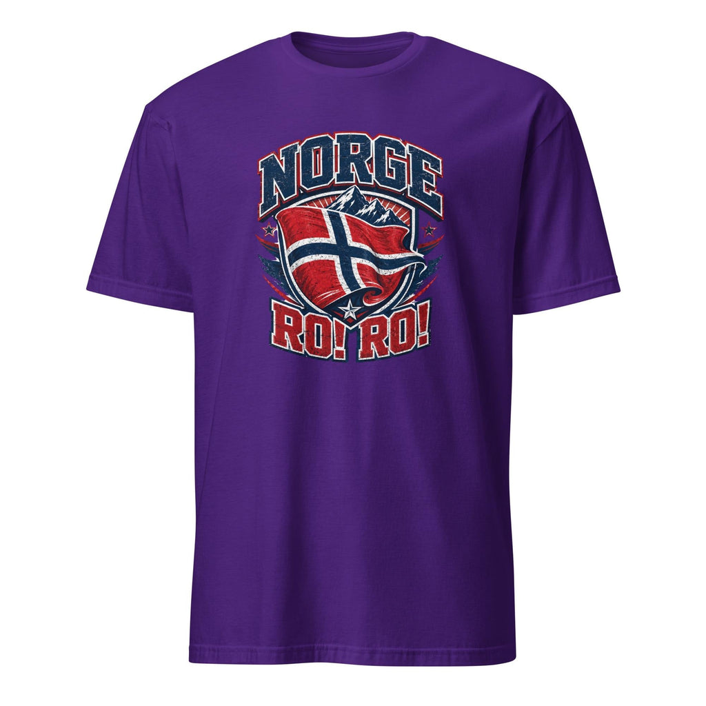 NORGE RO! RO! Norway Flag HFN Shirt Norwegian Pride Tee Norge Football Fan T-Shirt Viking Nordic Supporter Gift Grunge Norway Tee Men's Gift