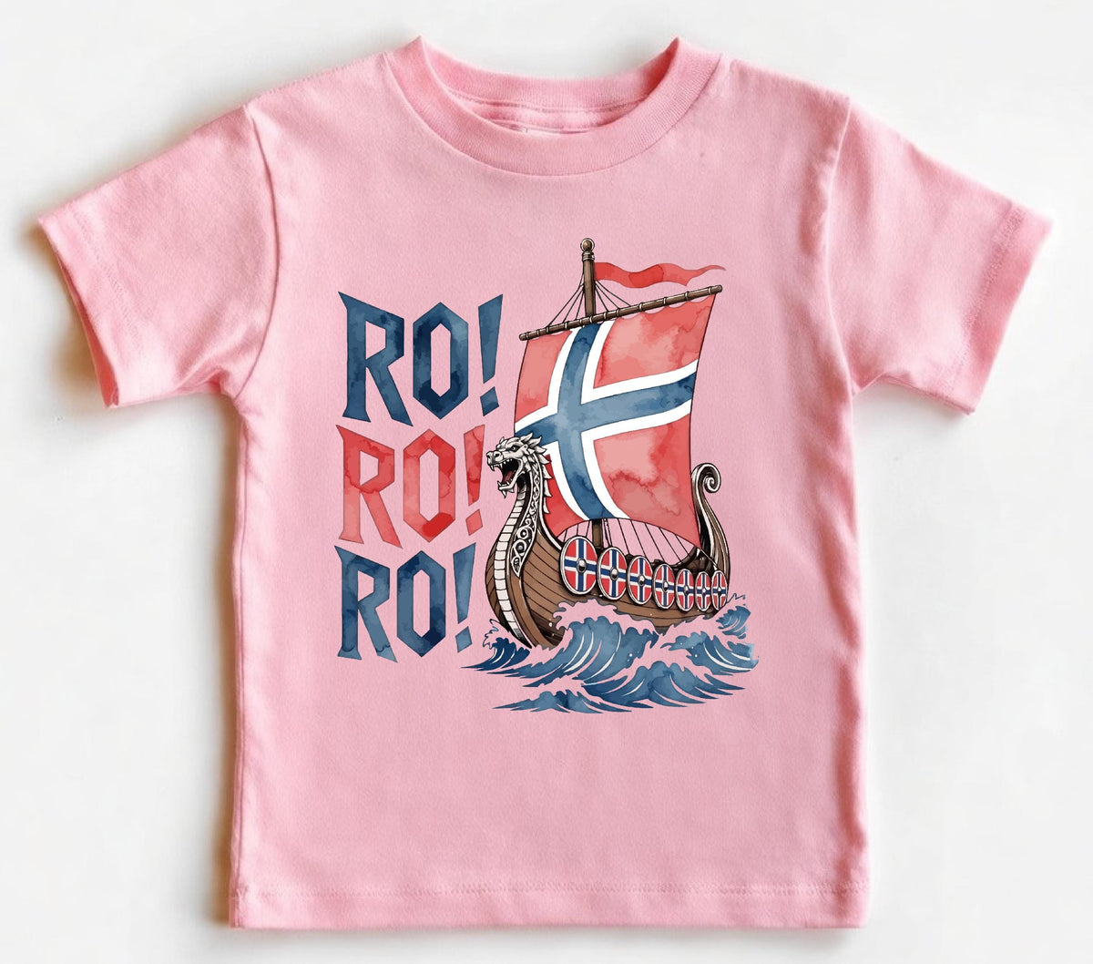 Norway Ro! Viking Ship HFN T-Shirt: Norwegian Flag 2026 World tournament Soccer Team Chant Shirt Norge National Football Team Fan Unisex Tee