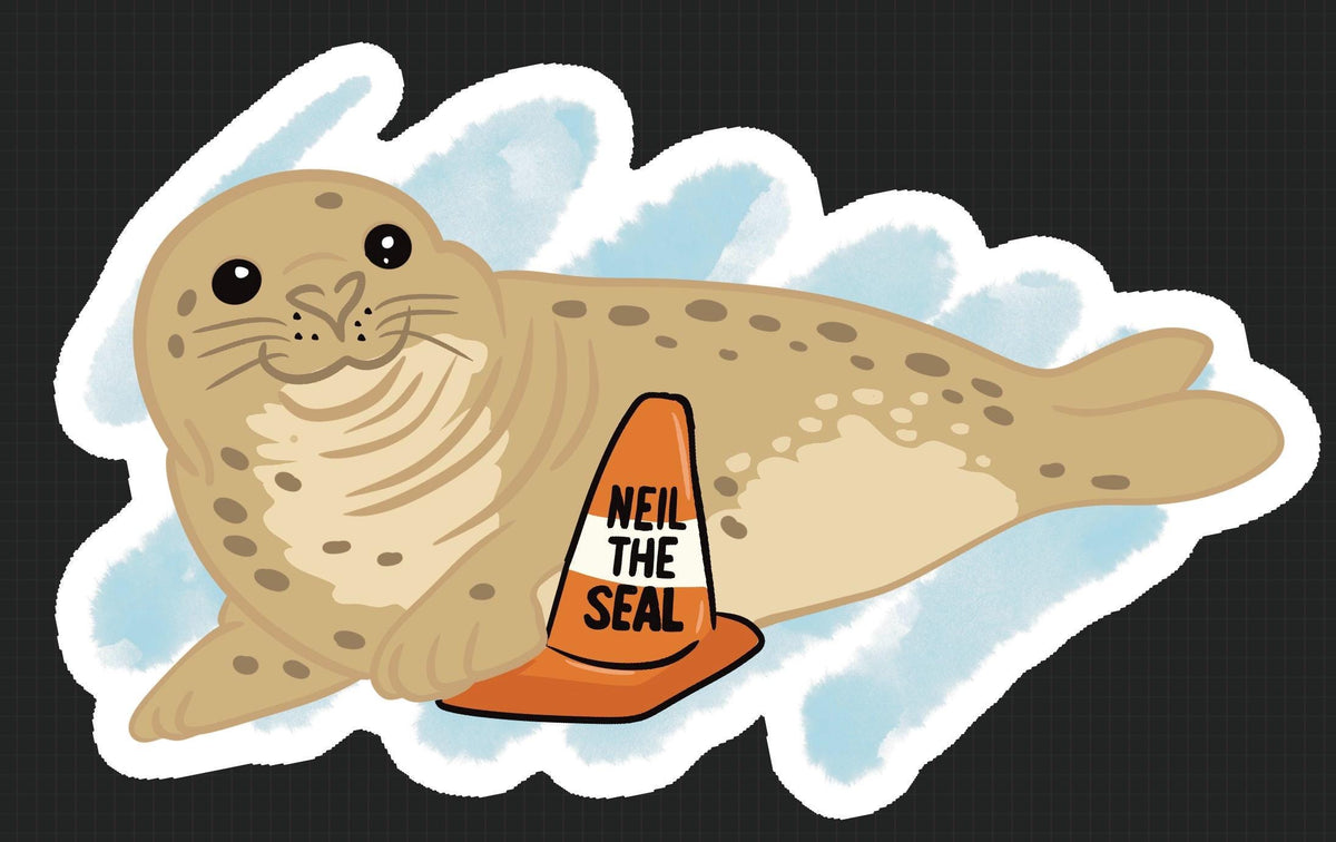 Neil the Seal HFN Sticker | Australian Wildlife Vinyl Decal