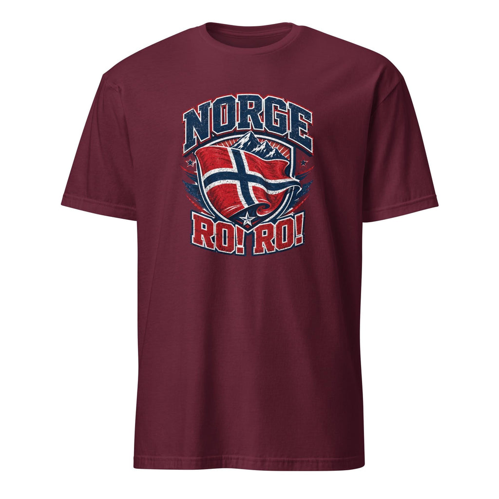 NORGE RO! RO! Norway Flag HFN Shirt Norwegian Pride Tee Norge Football Fan T-Shirt Viking Nordic Supporter Gift Grunge Norway Tee Men's Gift