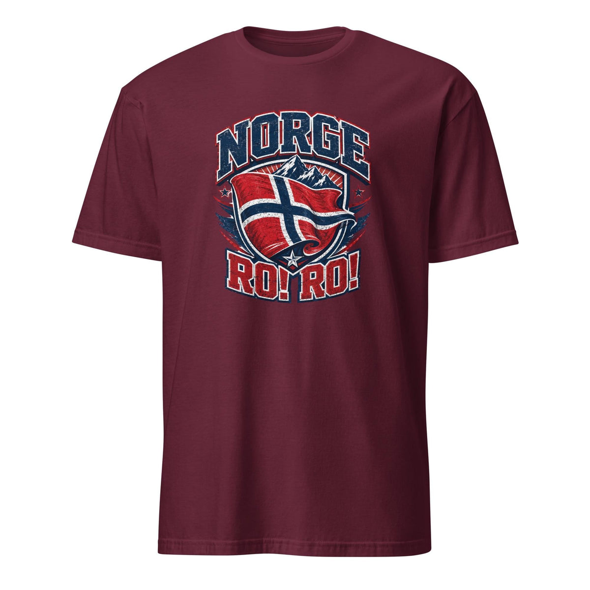 NORGE RO! RO! Norway Flag HFN Shirt Norwegian Pride Tee Norge Football Fan T-Shirt Viking Nordic Supporter Gift Grunge Norway Tee Men's Gift