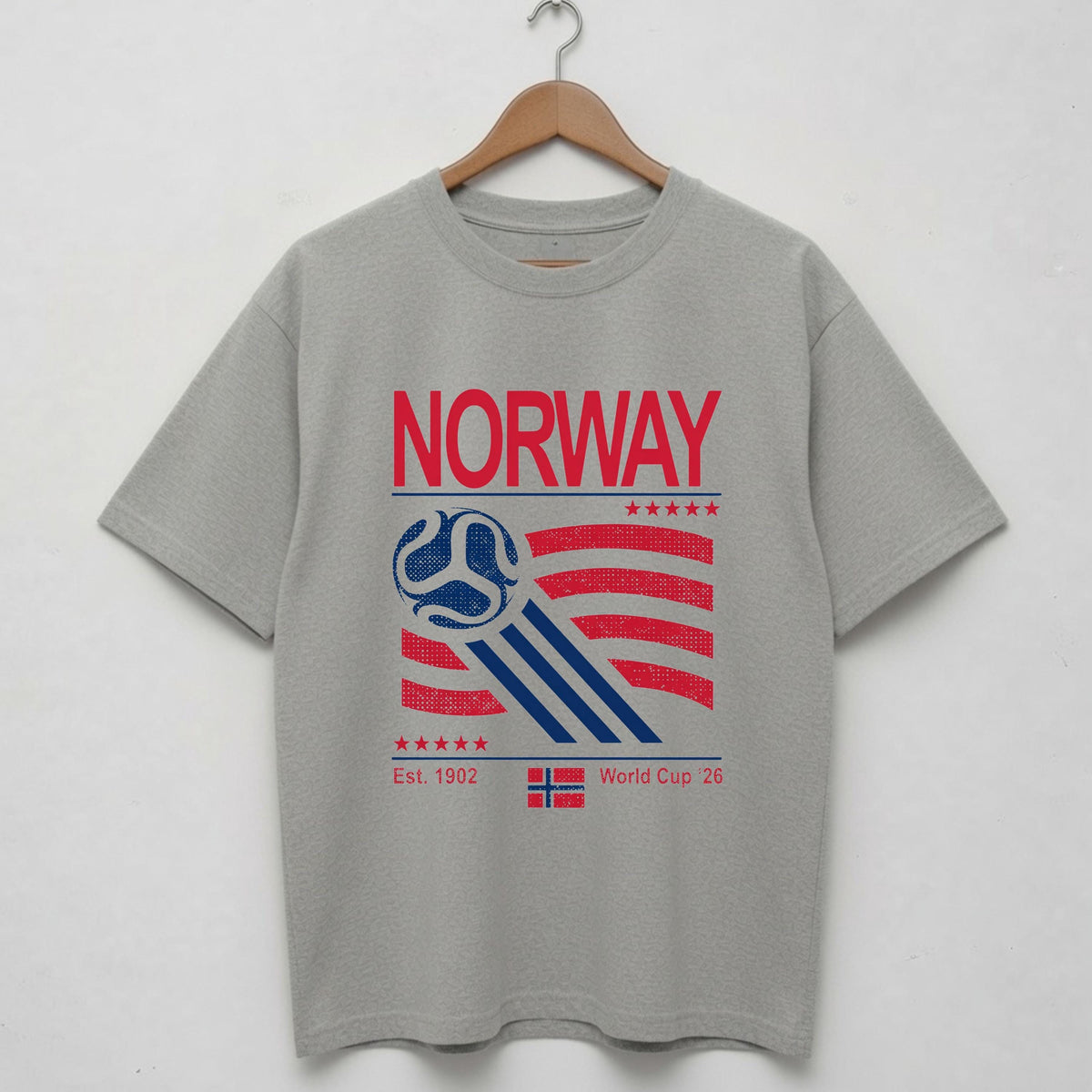 Norway World Cup HFN Shirt | Retro Norway Football Fan Tee | Landslaget Soccer Gift | Comfort Colors + Softstyle