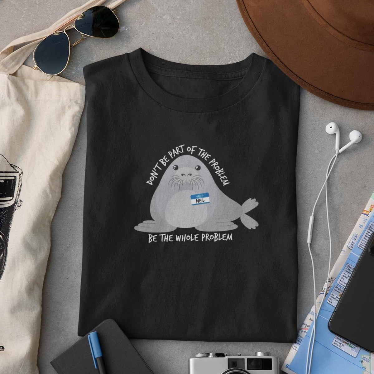 Comfort Colors Neil Shirt Seal HFN Shirt Cute Shirt Problem Shirt Shirt Unisex Shirt Tshirt Sport Shirt Adult Shirt