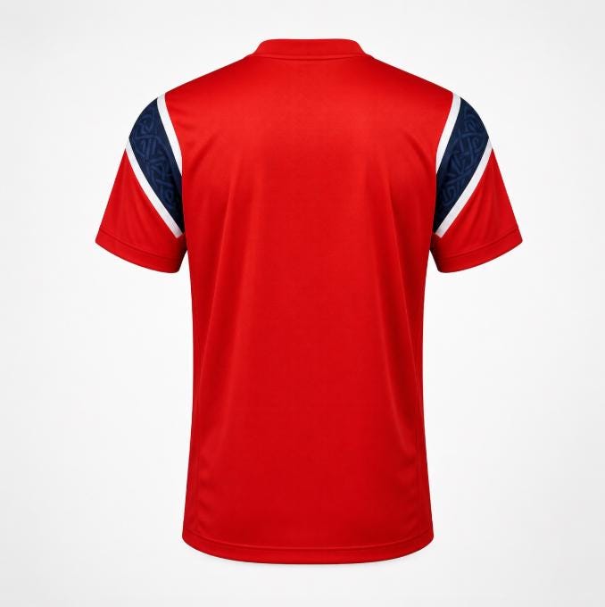 Norway HFN Football Jersey 2026 | Nordic Flag Soccer Shirt | Red Norway Fan Jersey | Unisex Football Gift for Men & Women