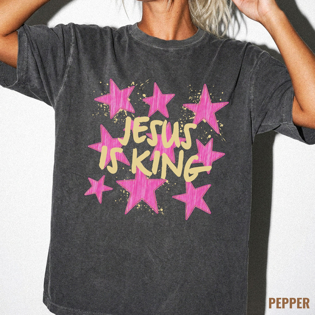 Jesus Is King Shirt | Comfort Colors Christian Tshirt | Faith Based Apparel | Bible Verse Shirt | Christian Faith Shirt | Jesus Tshirt Women NNA