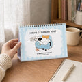 2027 Desk Calendar, Funny Cat Calendar, A5 Standing Desk Calendar, Monthly Planner Gift for Cat Lovers, A5