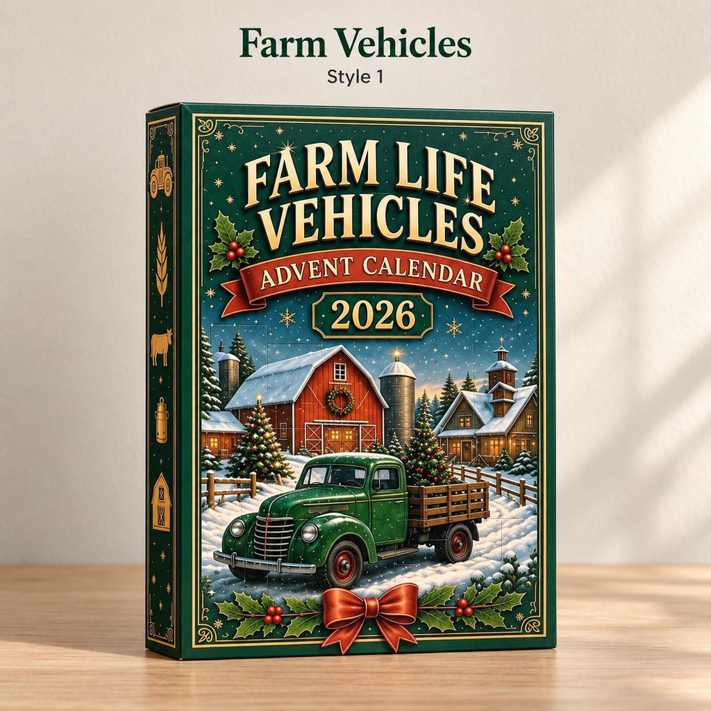 Farm Vehicle Advent Calendar HG 2026, Mini Tractors and Trucks, Christmas Countdown Gift