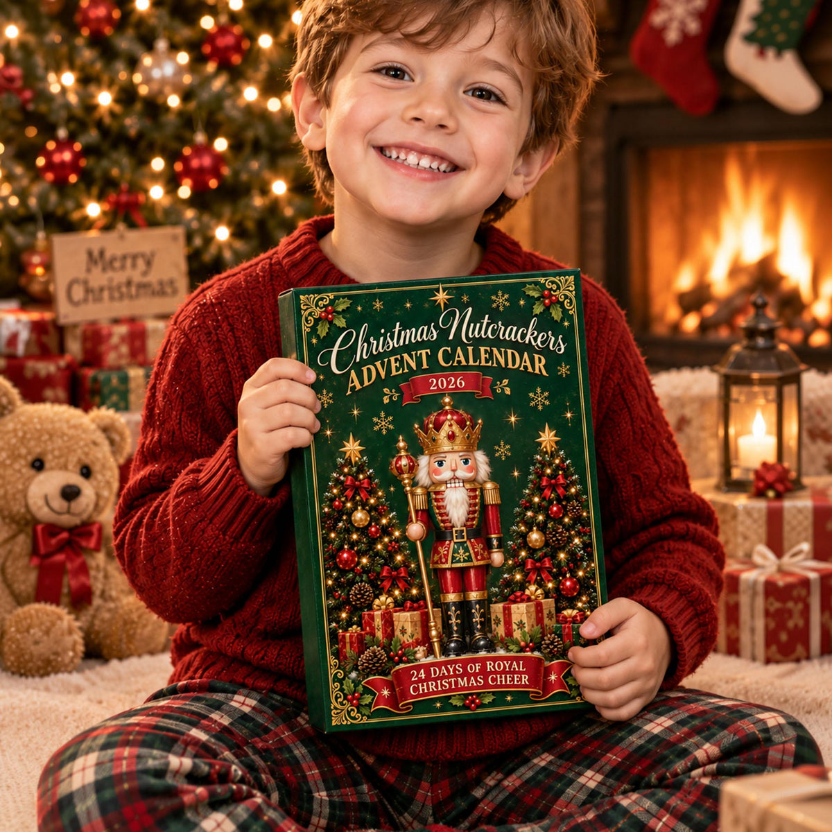 Christmas Nutcracker Advent Calendar HG 2026, 24 Day Nutcracker Ornament Set, Christmas Countdown Gift, Holiday Tree Decor, Xmas Keepsake