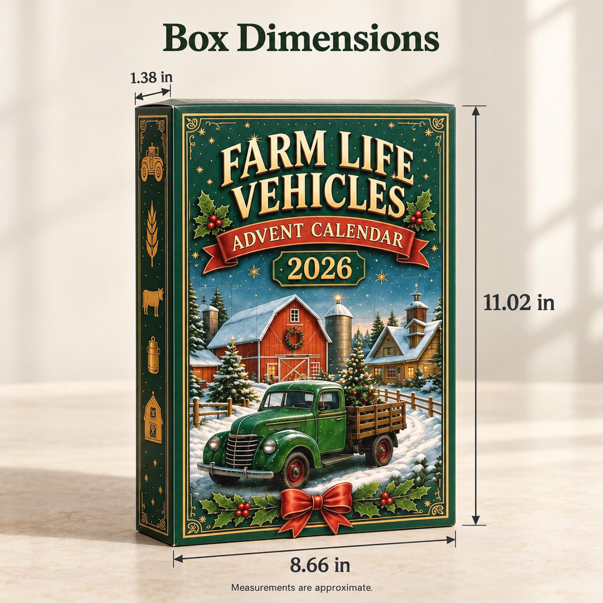 Farm Vehicle Advent Calendar HG 2026, Mini Tractors and Trucks, Christmas Countdown Gift