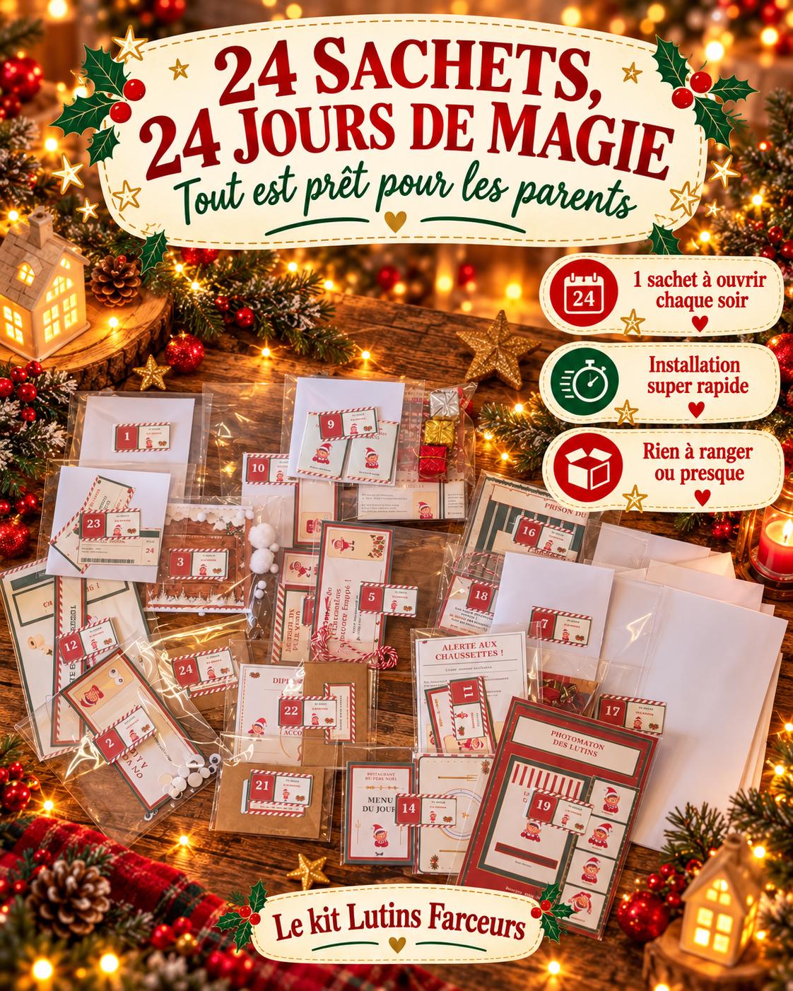 Christmas Mischief Elf Kit – 24 Ready-to-Set-Up Pranks, Mini-Scenes and Advent Calendar HG
