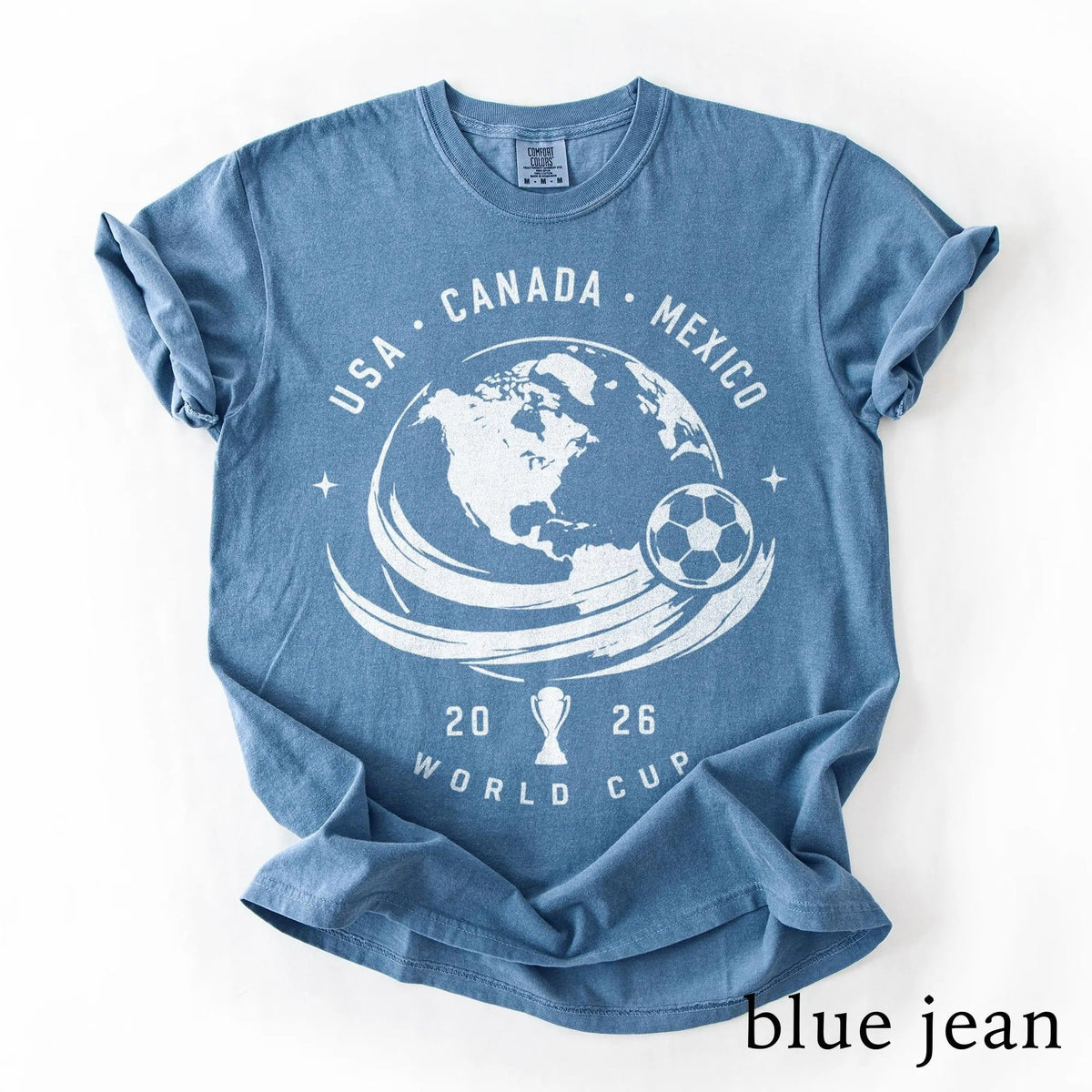 USA Canada Mexico World Cup 2026 L3N Shirt, Globe Soccer Tournament Graphic Tee, International Football Fan Comfort Colors® Gift Tee